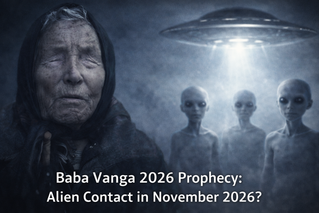 Baba Vanga 2026 prophecy alien contact 2026 November 2026 UFO arrival